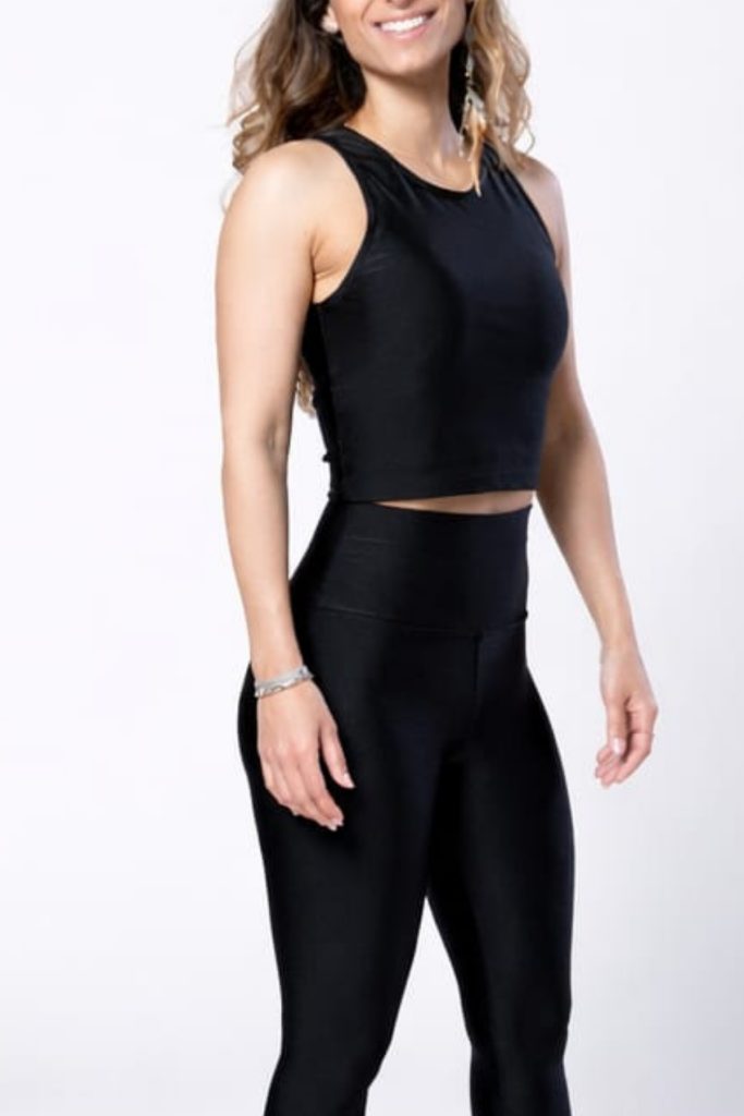 טופ גופיה SIMBO POWER BLACK מבריק